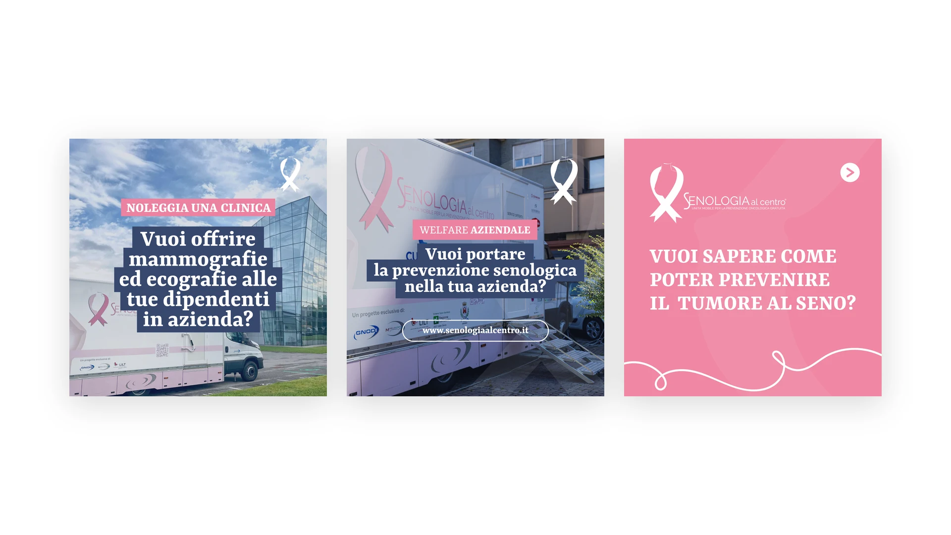 Creatività di una campagna Meta Ads realizzata da Web Create per Senologia al Centro